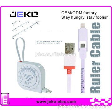 Creative rule cable 2 in 1 USB rule cable retractable USB cable with measuring scale